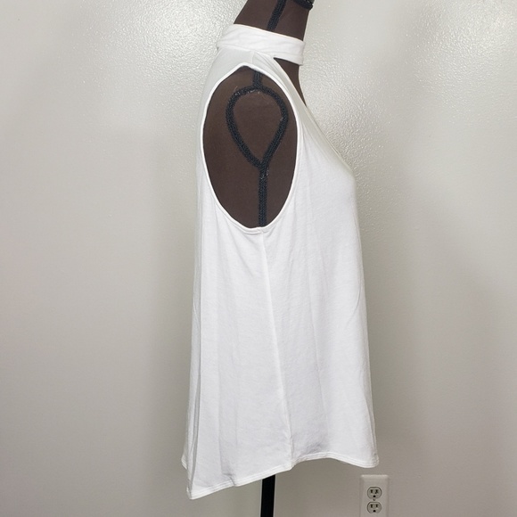NWOT Express White Choker Style Tank - Picture 3 of 5